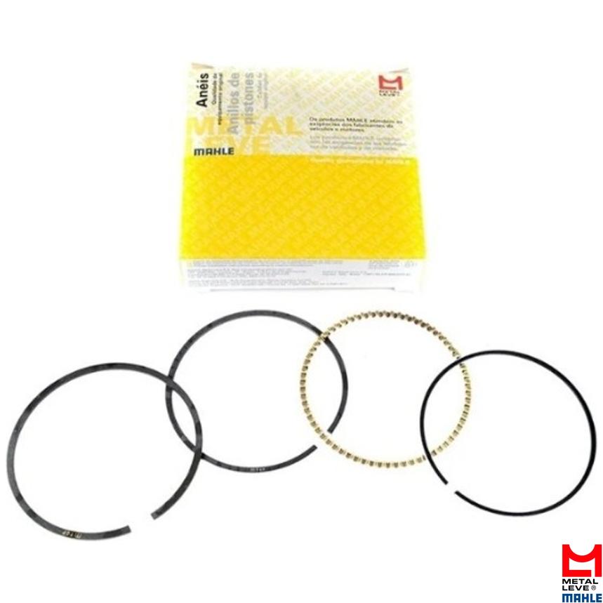Jogo de Anéis do Pistão STD 4 Cilindros - Mahle Metal Leve - DL.9074 STD