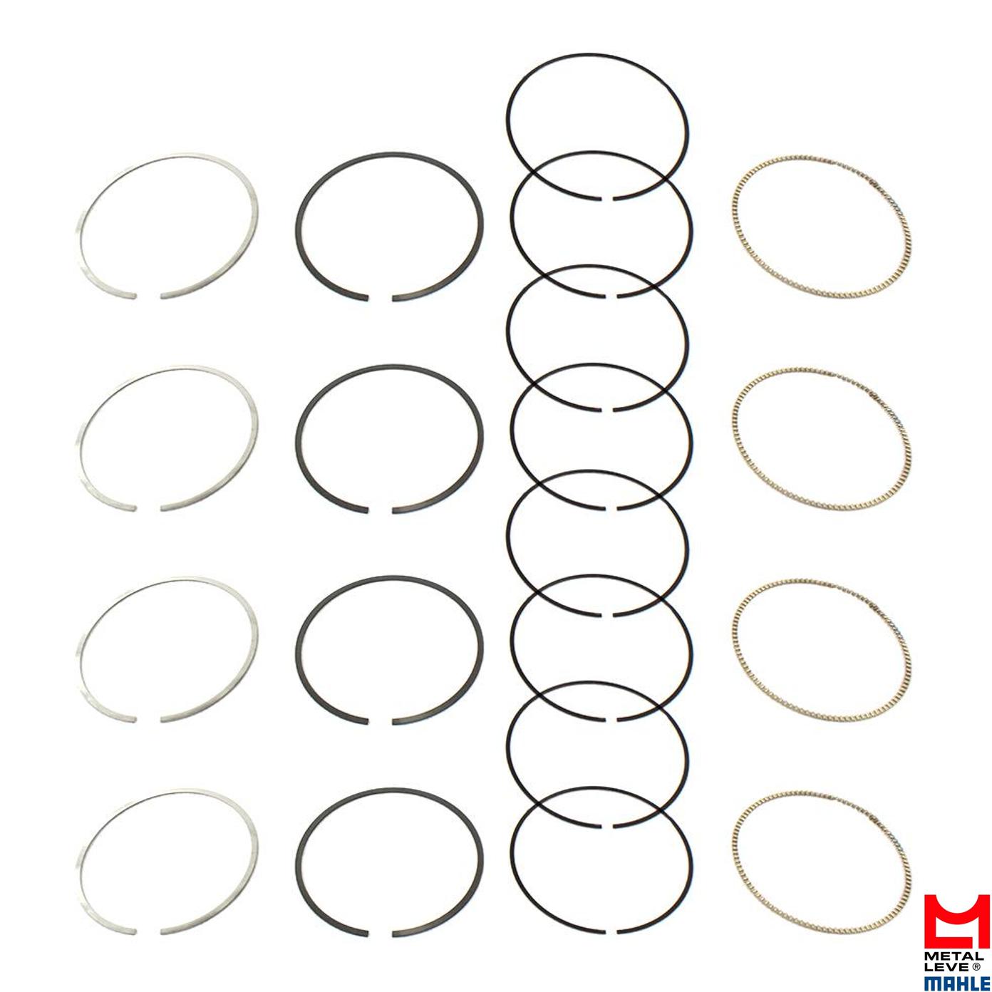 Jogo de Anéis do Pistão STD 4 Cilindros para Honda CB 600F Hornet - Mahle Metal Leve - TR.9279 STD