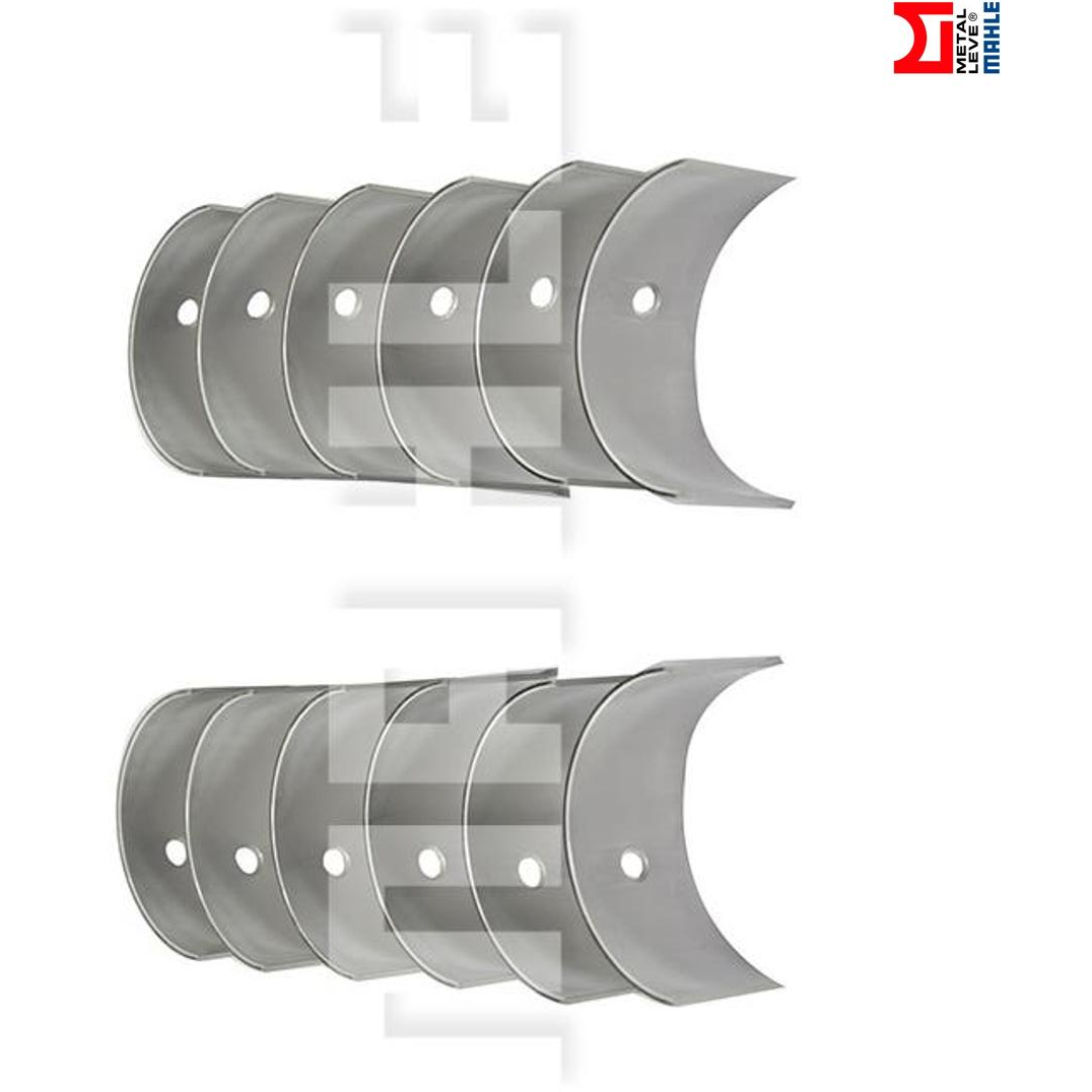 Jogo de Bronzina de Biela 0,25 - Mahle Metal Leve - BB-068-J 0,25