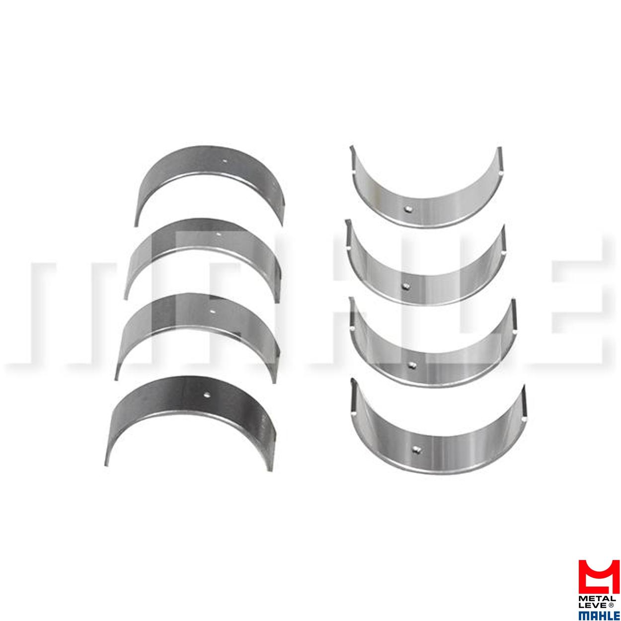 Jogo de Bronzina de Biela 0,25 para Mitsubishi Lancer e Pajero Tr4 - Mahle Metal Leve - BB-720-J 0,25