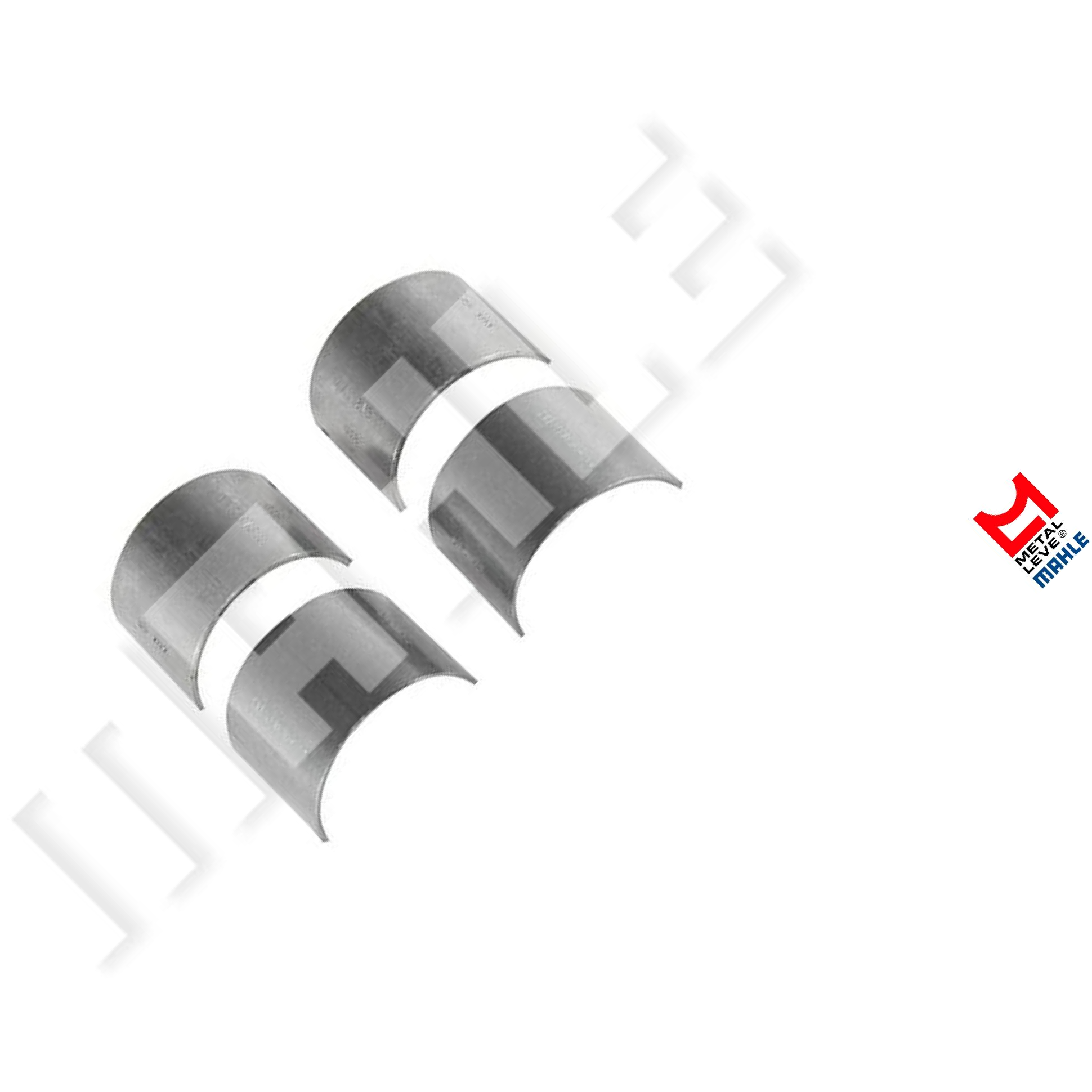 4 peças Bronzina de Biela 0,50 - Mahle Metal Leve - BB-202-J 0,50