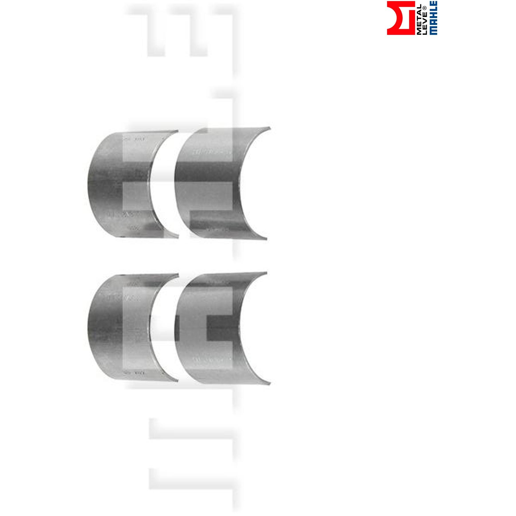 4 peças Bronzina de Biela 0,50 - Mahle Metal Leve - BB-202-J 0,50