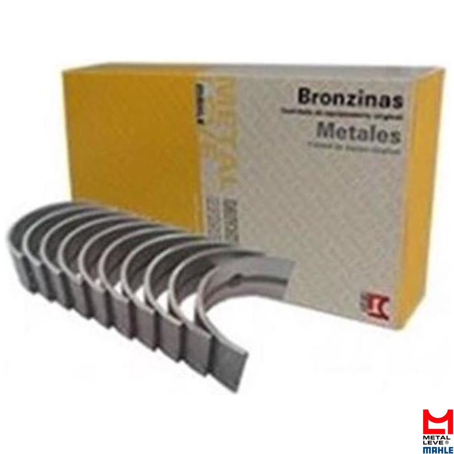 Jogo de Bronzina de Biela 0,50 para Ford Ranger e Troller T4 - Mahle Metal Leve - BB-778-J 0,50