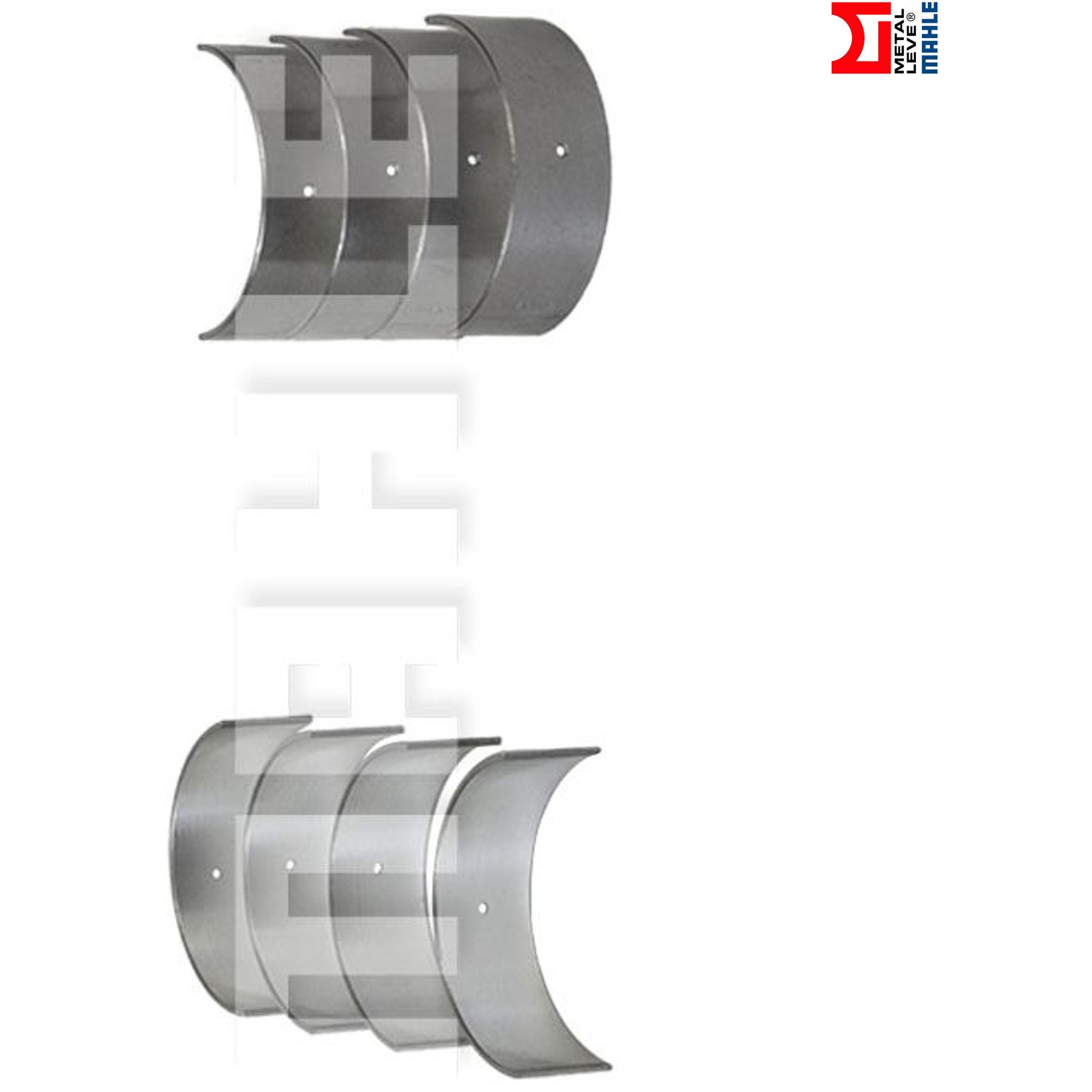 Jogo de Bronzina de Biela 1,00 - Mahle Metal Leve - BB-503-J 1,00