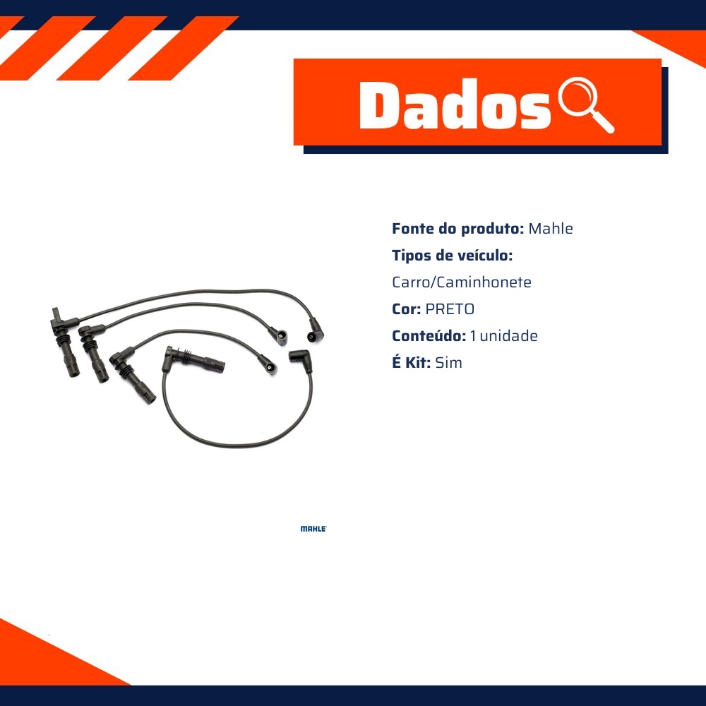 Jogo Cabo de Vela - Mahle - CV0700030