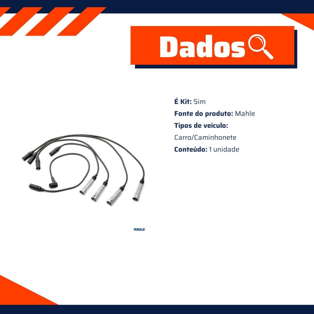 Jogo Cabo de Vela - Mahle - CV0700064