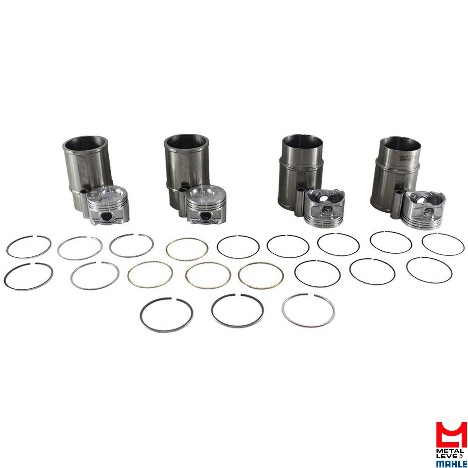 4 Kit Para Motor Std - Mahle Metal Leve - K1961 STD