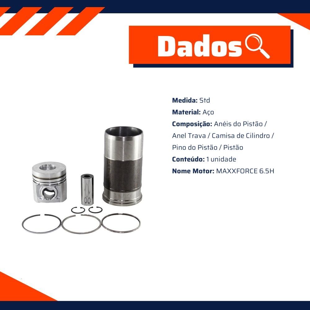 Kit Para Motor 1cil Std - Mahle Metal Leve - K9151 STD