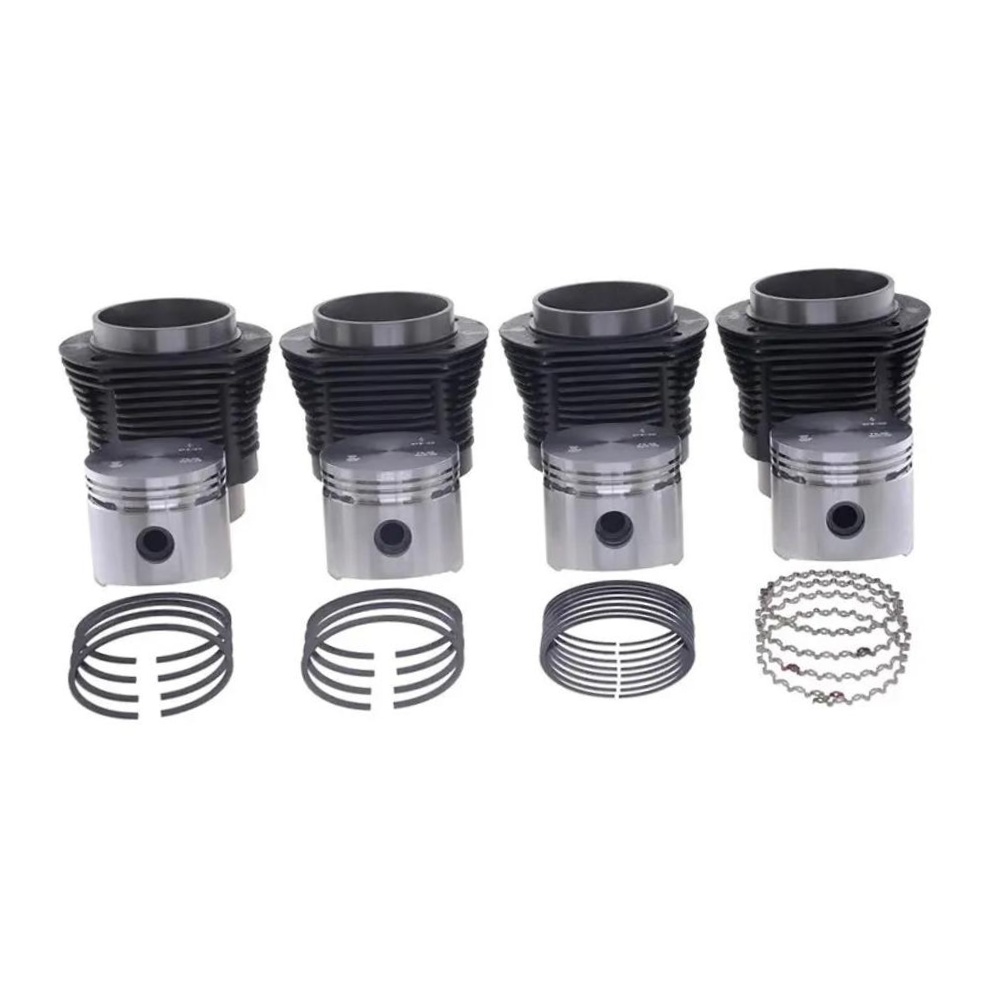 4 Kit Para Motor Std - Mahle Metal Leve - K0487 STD