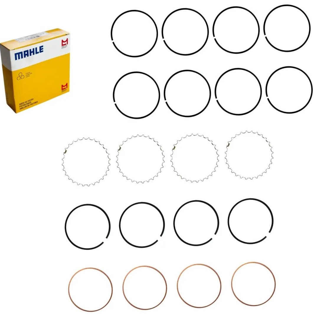 4 Kit Para Motor Std - Mahle Metal Leve - K9750 STD