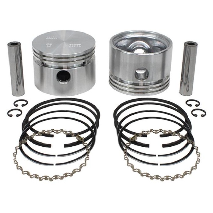 Jogo com 2 Pistões com Anéis 0,25 - Mahle Metal Leve - P&A9078 0,25