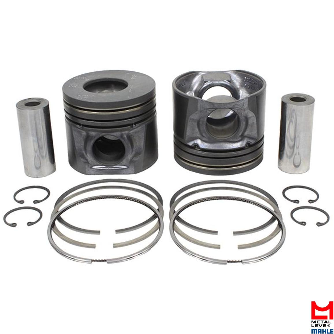 Jogo com 2 Pistões com Anéis STD para Ford Ranger - Mahle Metal Leve - P&A9125 STD