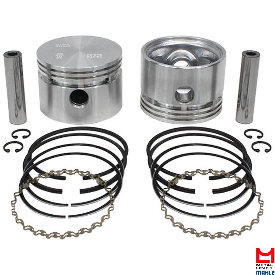 Jogo com 2 Pistões com Anéis STD - Mahle Metal Leve - P&A9078 STD