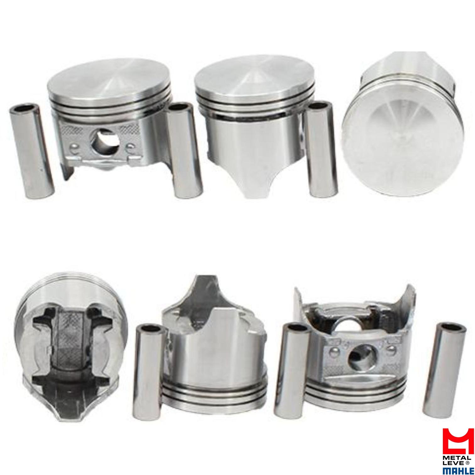 Jogo com 6 Pistões do Motor 1,016 - Mahle Metal Leve - P1281 1,016