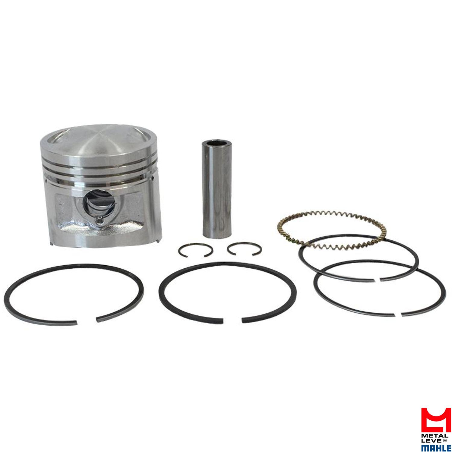 Pistão com Anéis 0,25 para Honda CG 125 - Mahle Metal Leve - P&A1366 0,25
