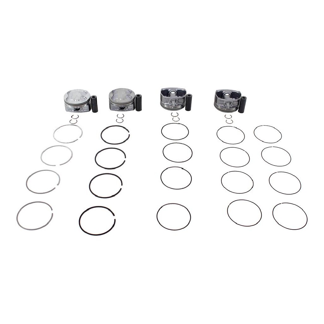 Jogo com 4 Pistões com Anéis 0,50 - Mahle Metal Leve - P&A9789 0,50