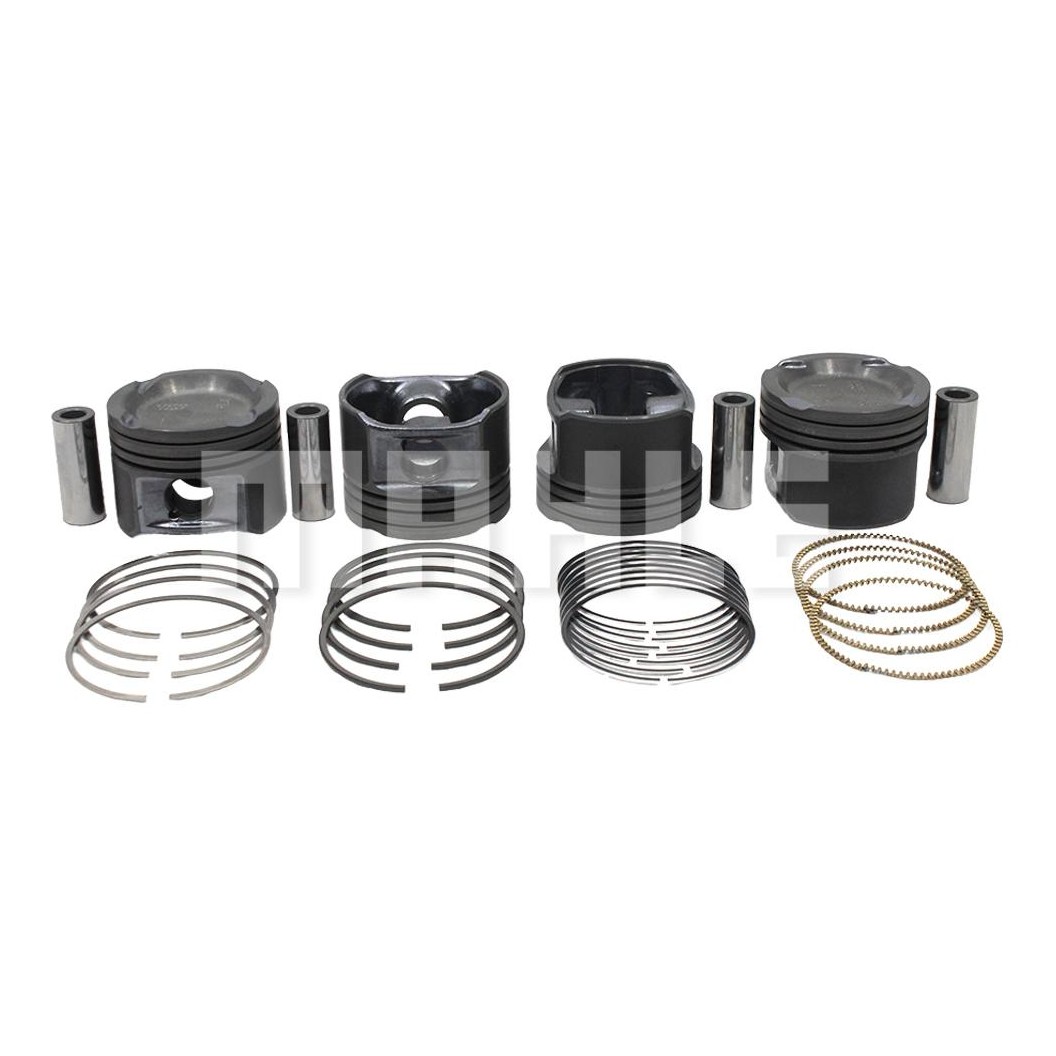 Jogo com 4 Pistões com Anéis 0,50 para Volkswagen Gol e Parati - Mahle Metal Leve - P&A9287 0,50
