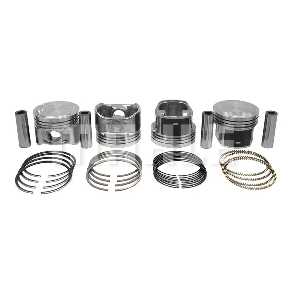 Jogo com 4 Pistões com Anéis 0,50 - Mahle Metal Leve - P&A9127 0,50