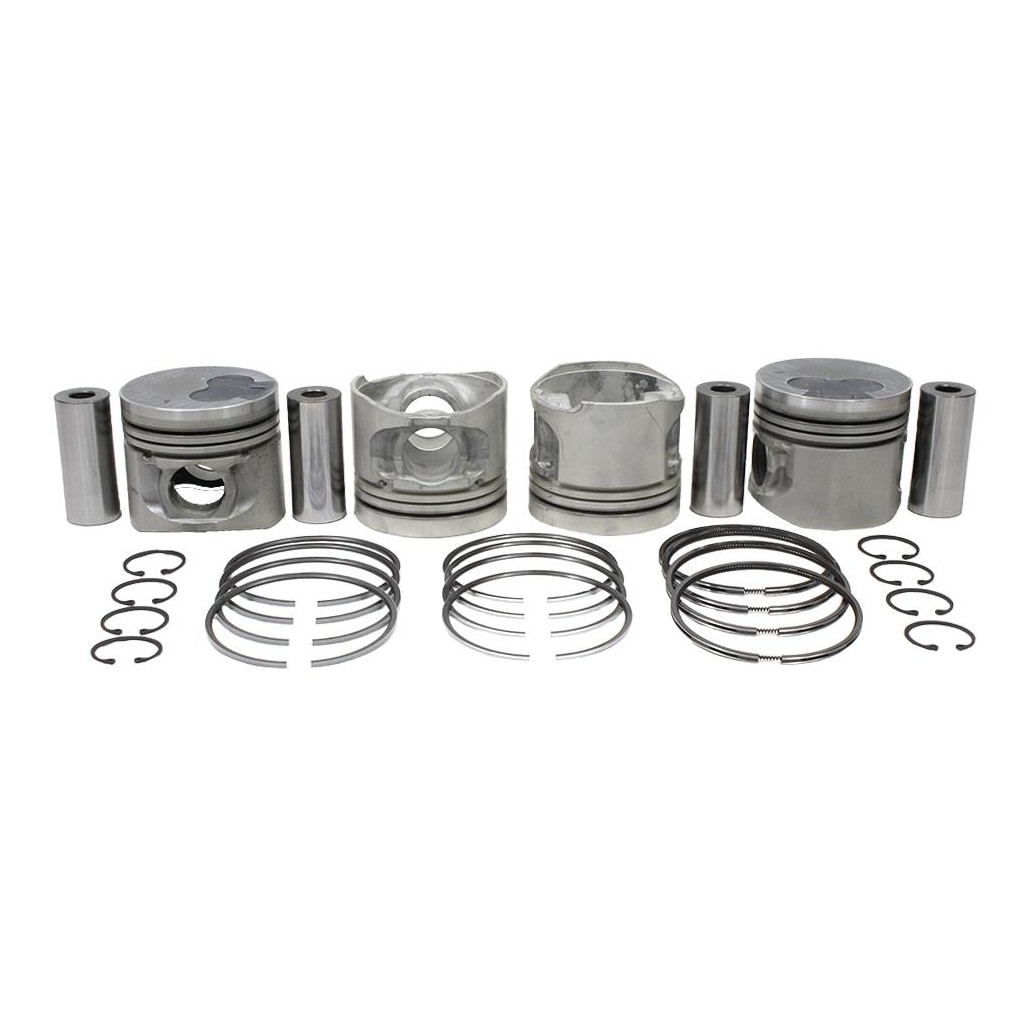 Jogo com 4 Pistões com Anéis 0,50 para Mitsubishi L200 e Pajero Sport - Mahle Metal Leve - P&A9237 0,50