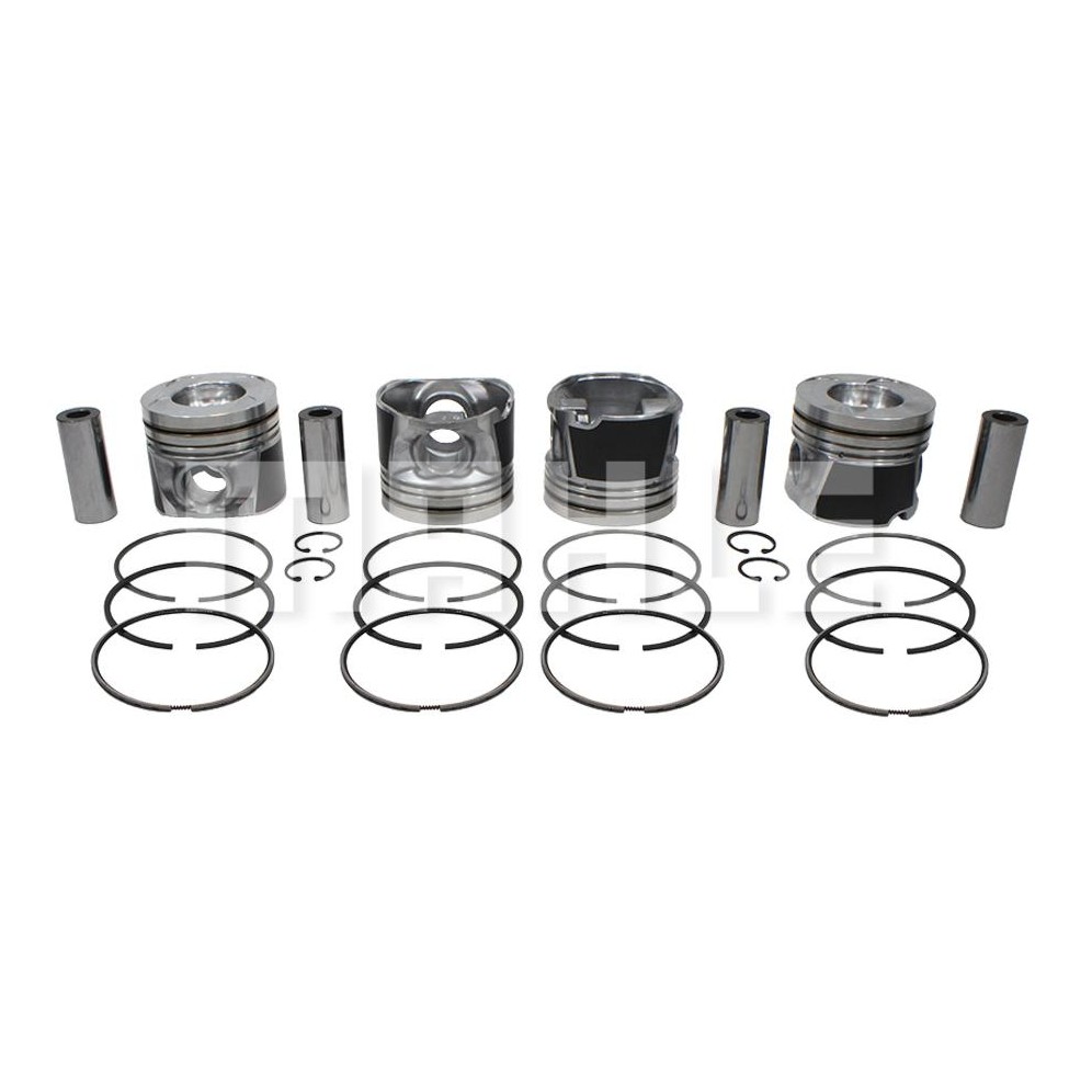 Jogo com 4 Pistões com Anéis 0,50 para Nissan Frontier e Pathfinder - Mahle Metal Leve - P&A9805 0,50