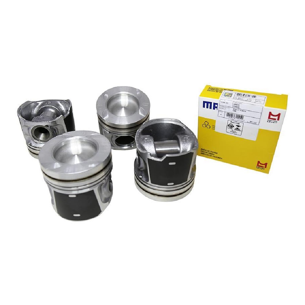Jogo com 4 Pistões com Anéis 0,50 para Renault Master - Mahle Metal Leve - P&A9892 0,50
