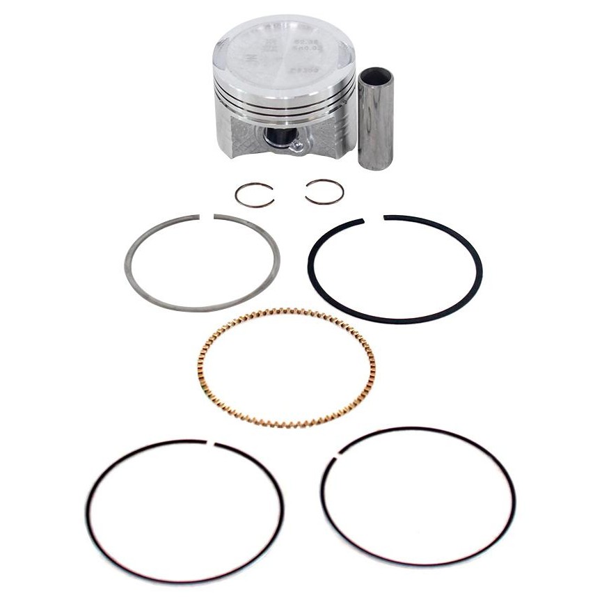 Pistão com Anéis 0,75 para Honda CG 125 e NXR 125 BROS - Mahle Metal Leve - P&A9350 0,75