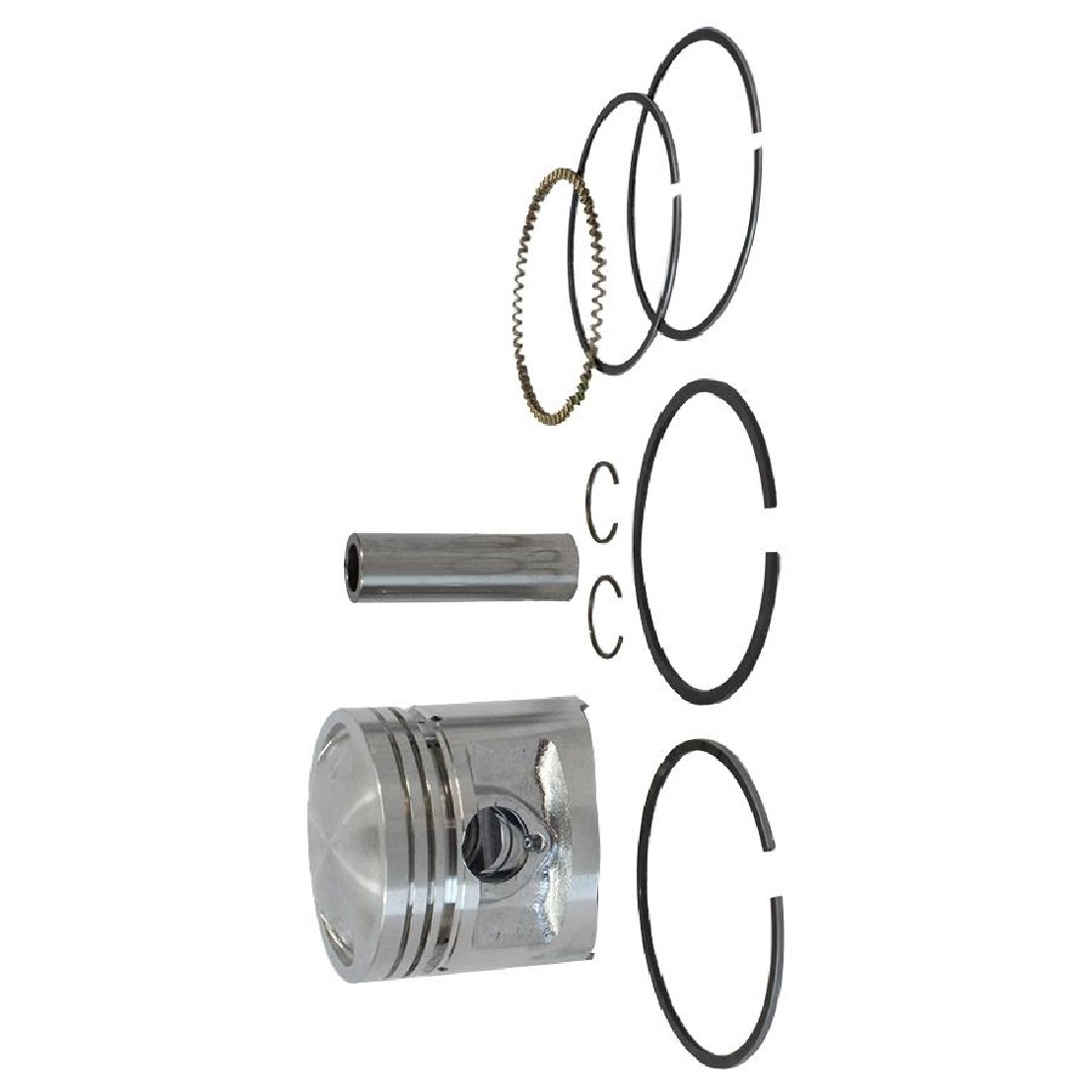 Pistão com Anéis 1,00 para Honda CG 125 - Mahle Metal Leve - P&A1366 1,00