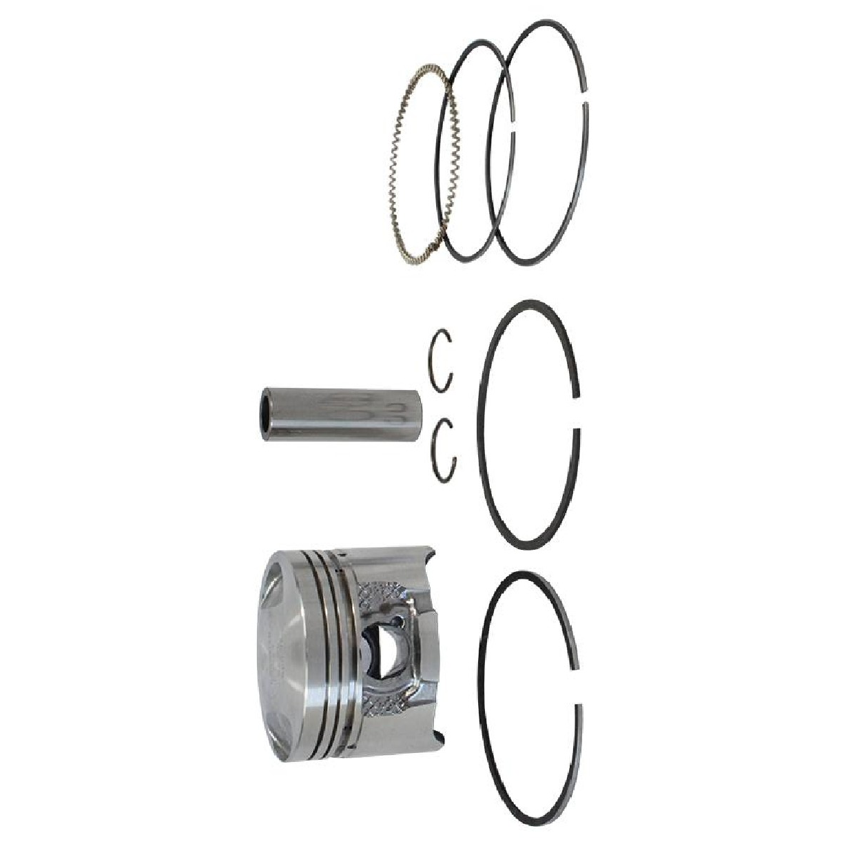 Pistão com Anéis 1,00 para Honda CG 125 e XLR 125 - Mahle Metal Leve - P&A9023 1,00