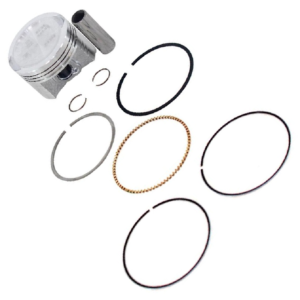 Pistão com Anéis 1,00 para Honda CG 125 e NXR 125 BROS - Mahle Metal Leve - P&A9350 1,00