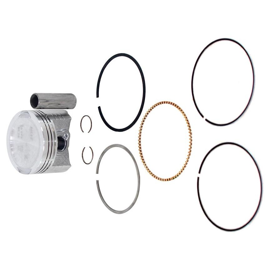Pistão com Anéis 1,00 para Honda CG 125 e NXR 125 BROS - Mahle Metal Leve - P&A9350 1,00
