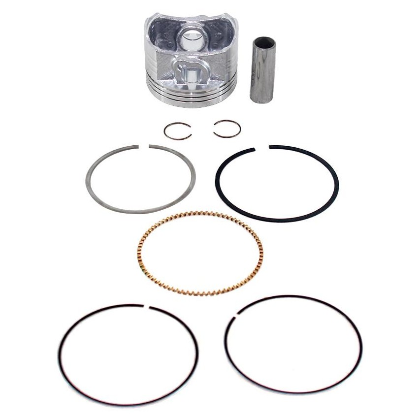 Pistão com Anéis 1,00 para Honda CG 125 e NXR 125 BROS - Mahle Metal Leve - P&A9350 1,00