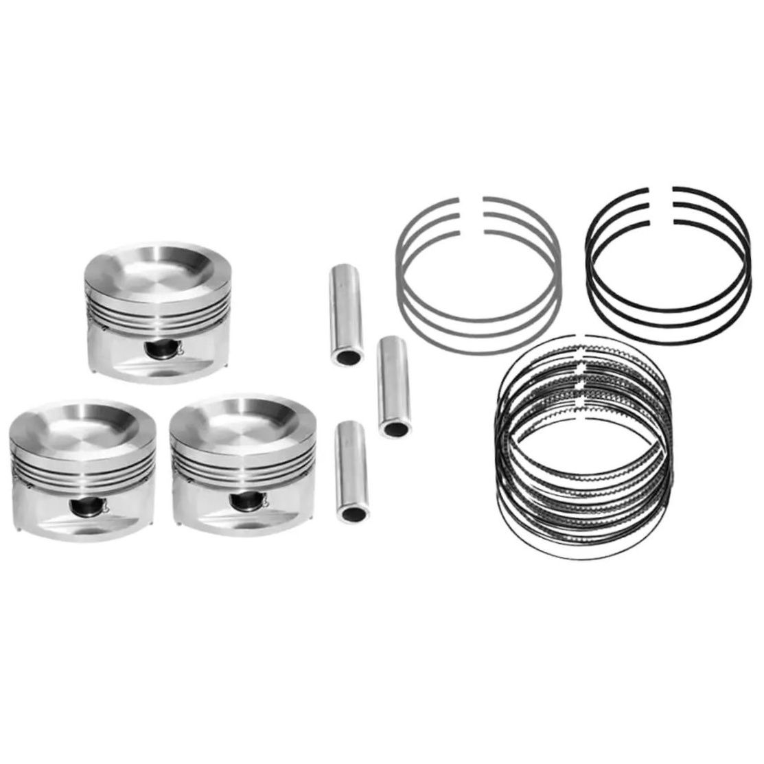 Jogo com 3 Pistões com Anéis STD - Mahle Metal Leve - P&A9739 STD