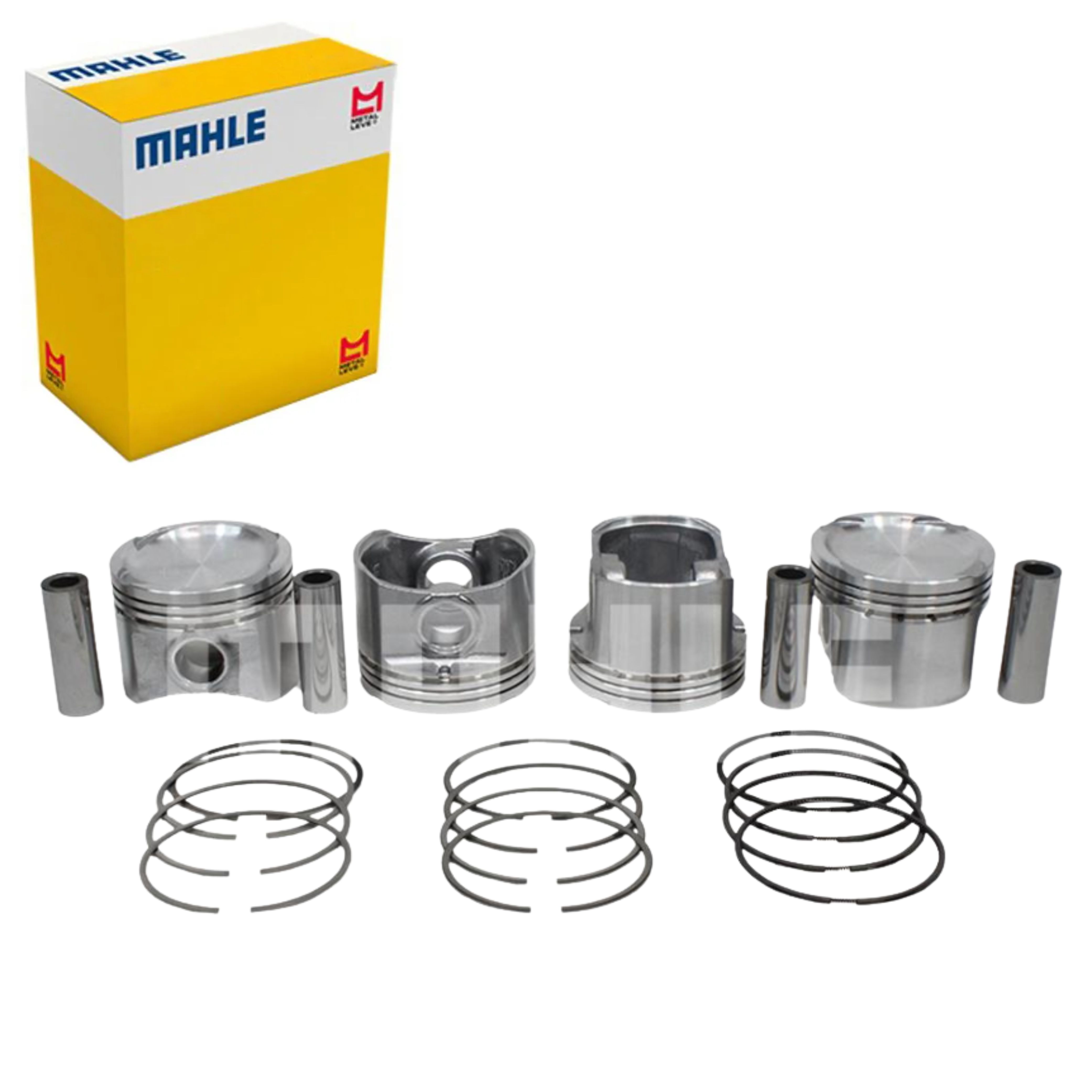 Jogo com 4 Pistões com Anéis STD - Mahle Metal Leve - P&A9903 STD