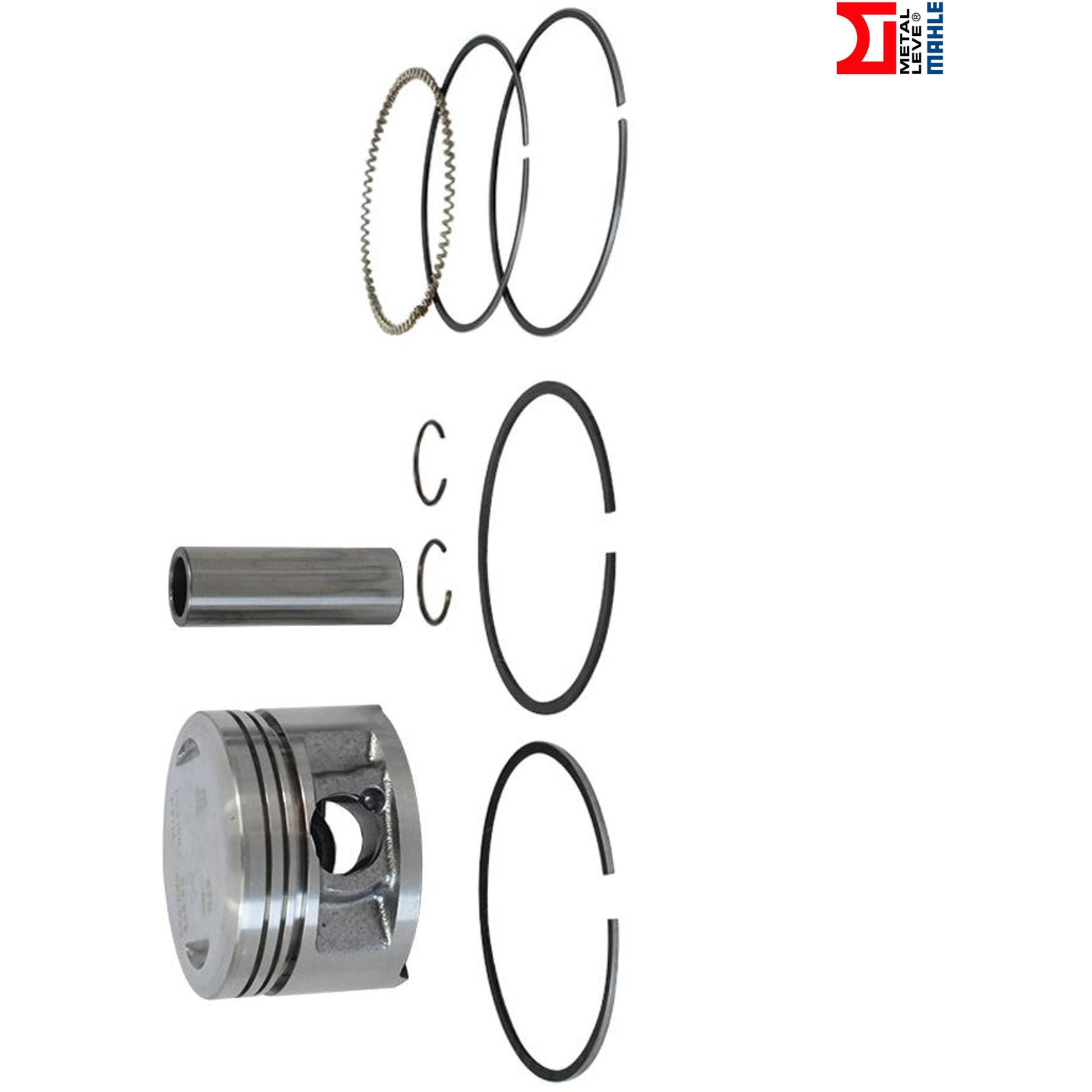 Pistão Com Anéis Std - Mahle Metal Leve - P&A9114 STD