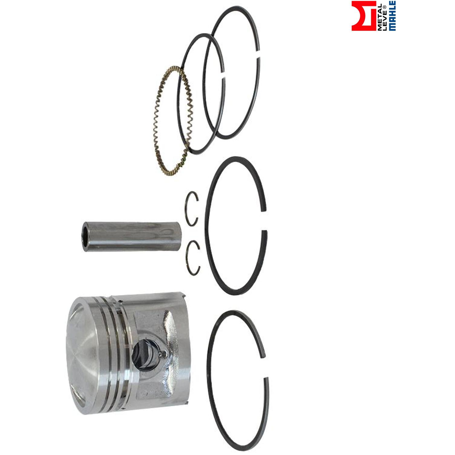 Pistão com Anéis STD para Honda CG 125 - Mahle Metal Leve - P&A1366 STD