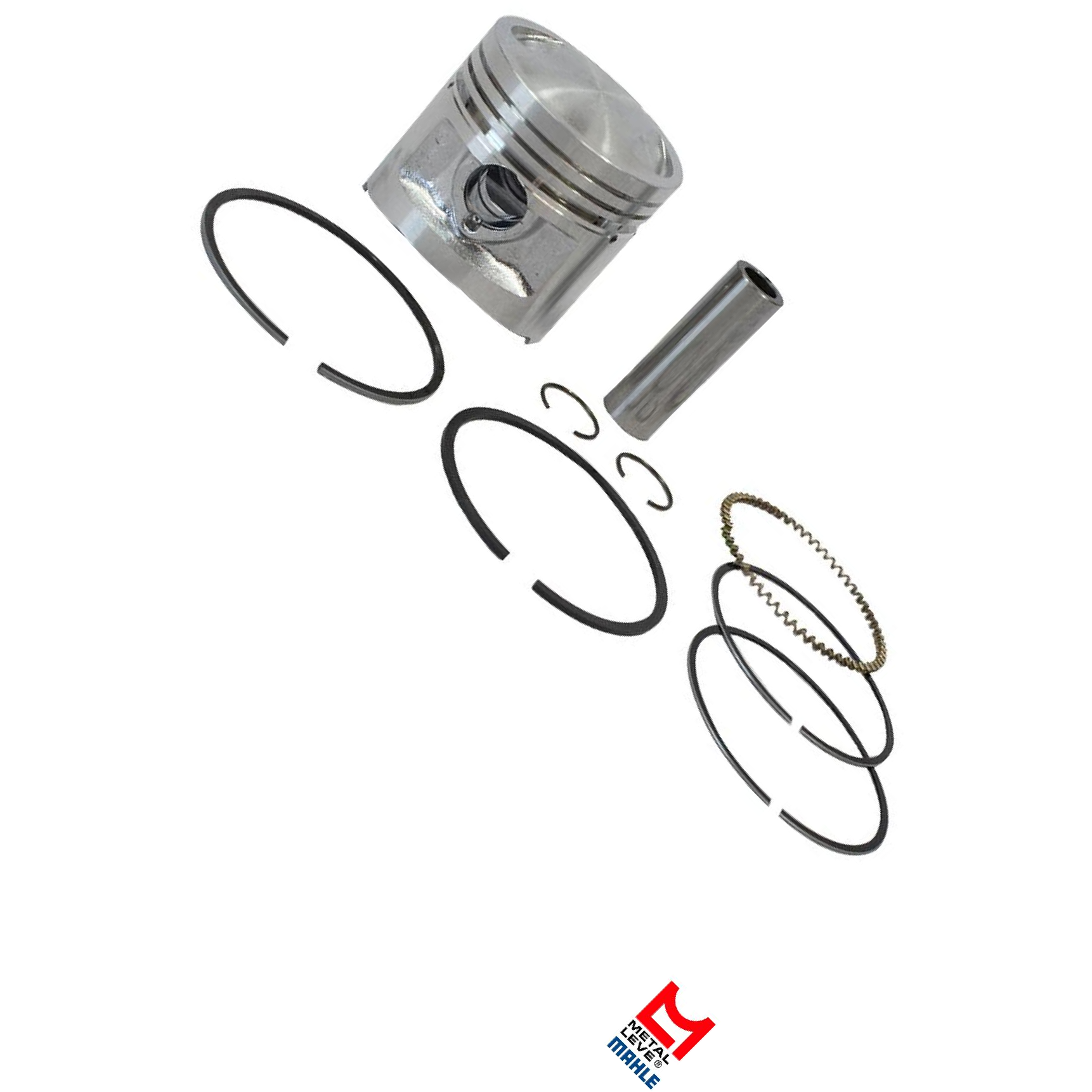 Pistão com Anéis STD para Honda CG 125 - Mahle Metal Leve - P&A1366 STD