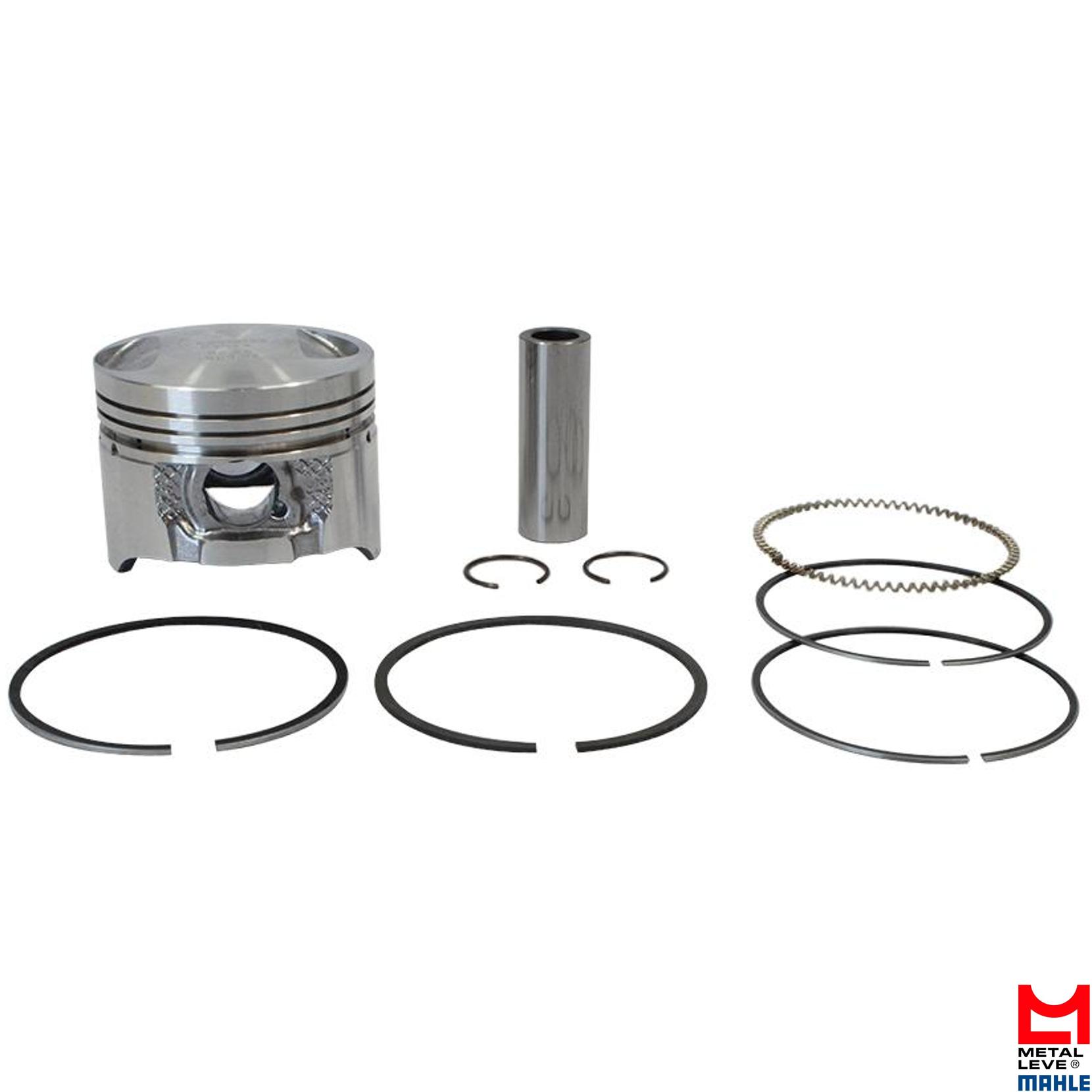 Pistão com Anéis STD para Honda CG 125 e XLR 125 - Mahle Metal Leve - P&A9023 STD