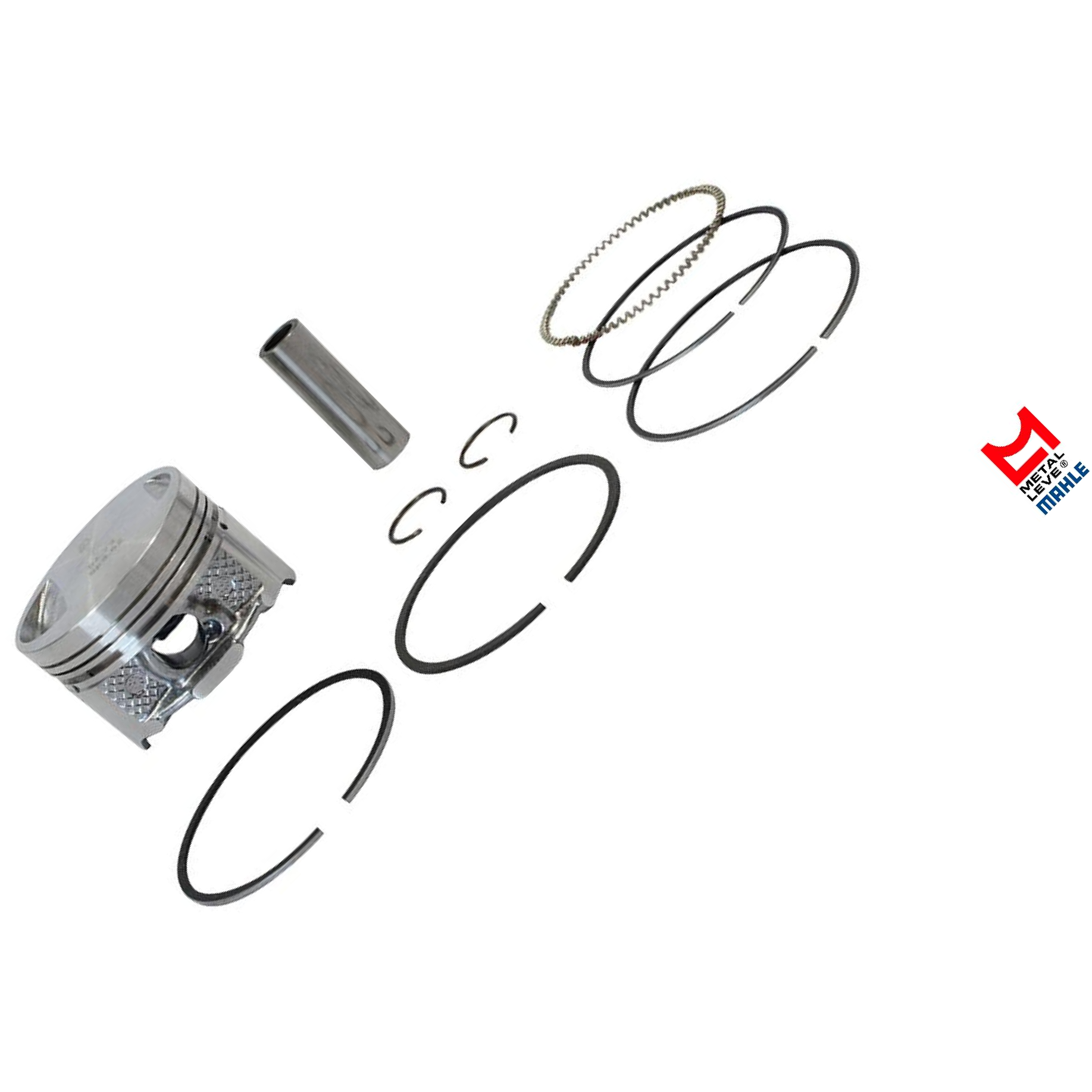 Pistão com Anéis STD para Honda CG 125 e NXR 125 BROS - Mahle Metal Leve - P&A9170 STD