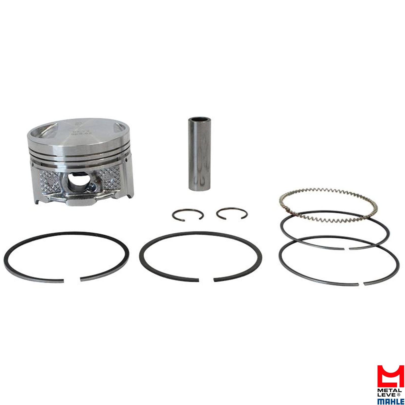 Pistão com Anéis STD para Honda CG 125 e NXR 125 BROS - Mahle Metal Leve - P&A9170 STD