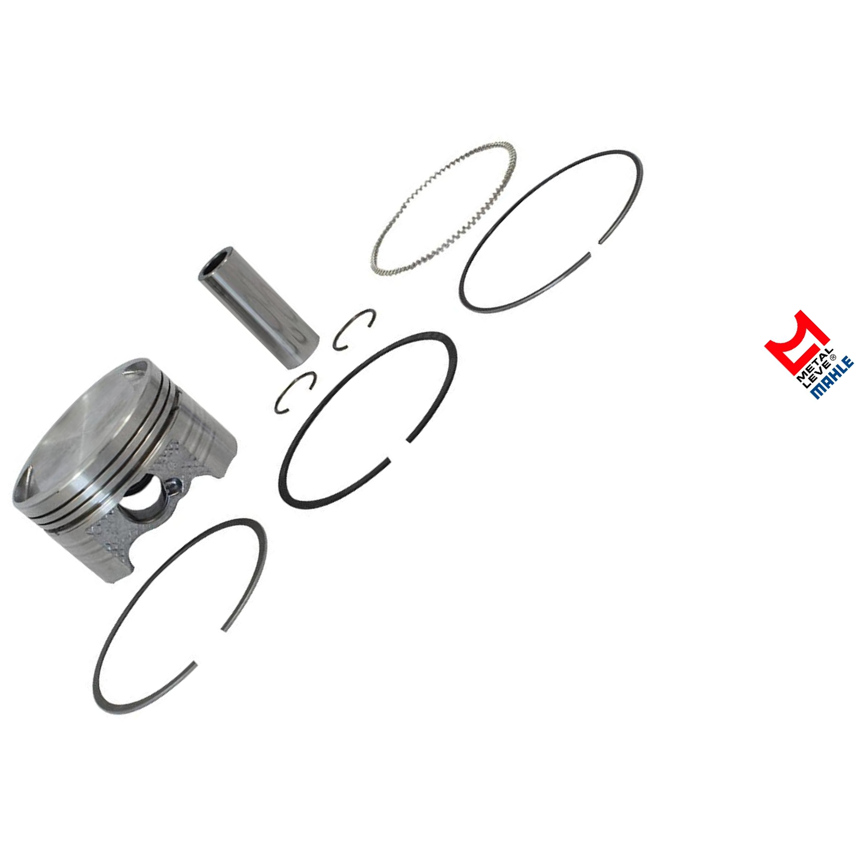 Pistão com Anéis STD para Honda CG 150 e NXR 150 BROS - Mahle Metal Leve - P&A9171 STD