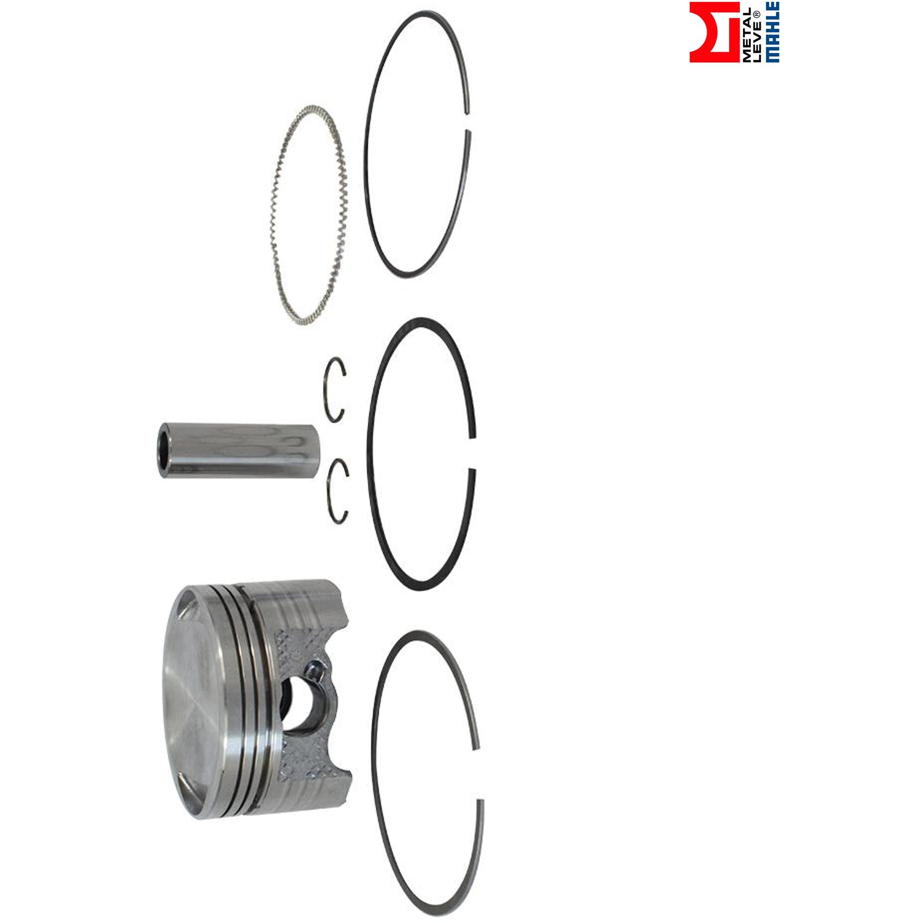 Pistão com Anéis STD para Honda CG 150 e NXR 150 BROS - Mahle Metal Leve - P&A9171 STD