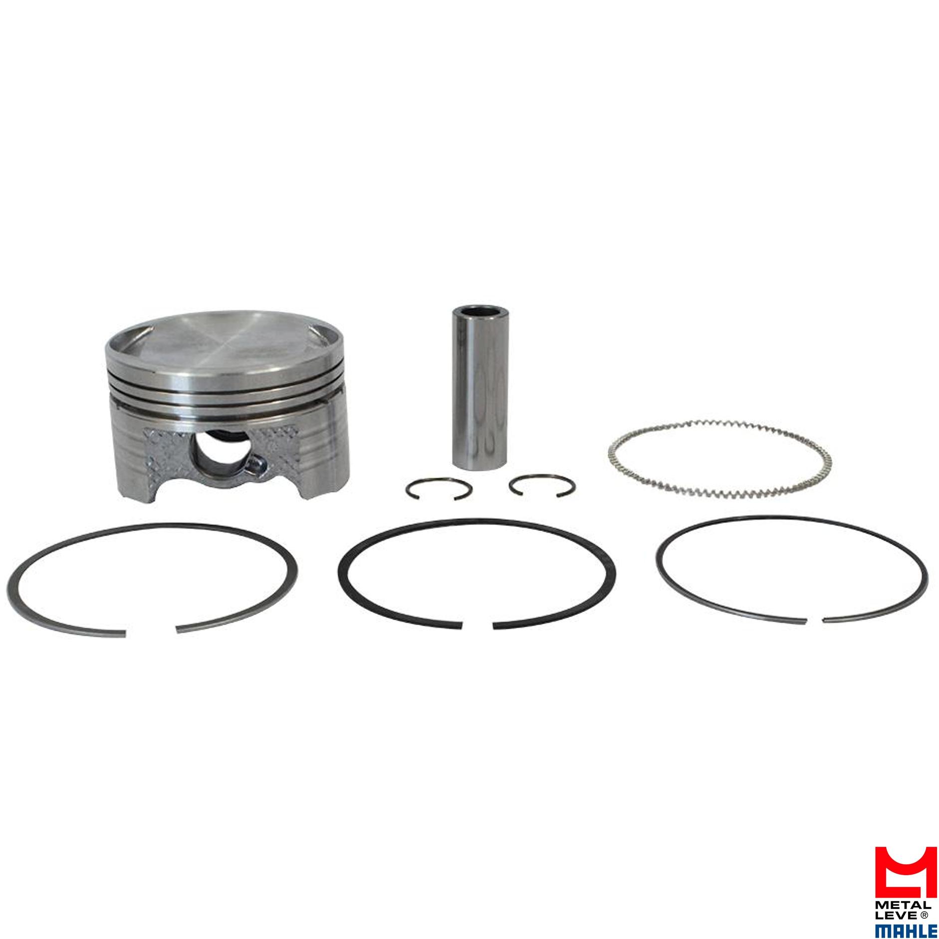 Pistão com Anéis STD para Honda CG 150 e NXR 150 BROS - Mahle Metal Leve - P&A9171 STD