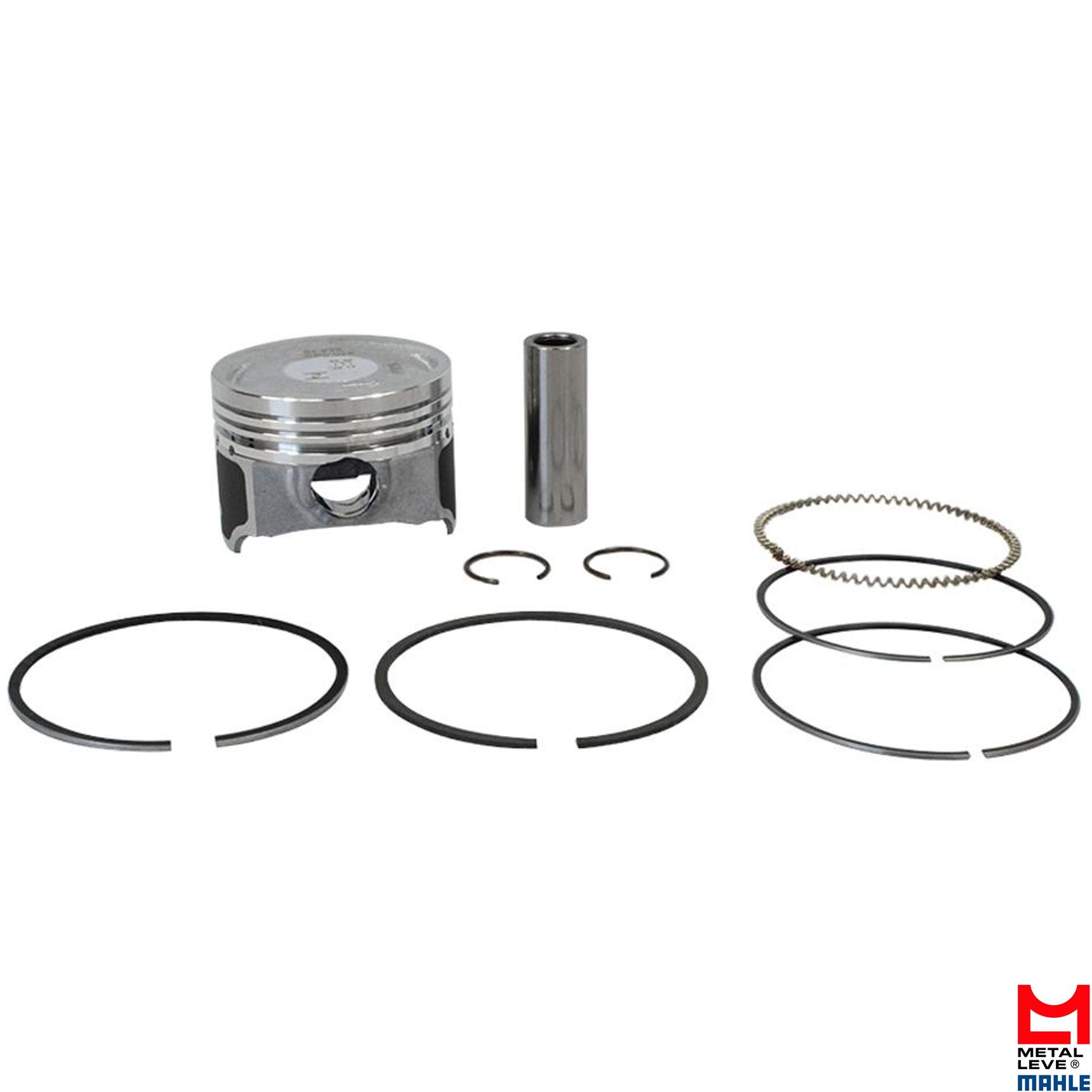 Pistão com Anéis STD para Suzuki Burgman AN 125 - Mahle Metal Leve - P&A9818 STD