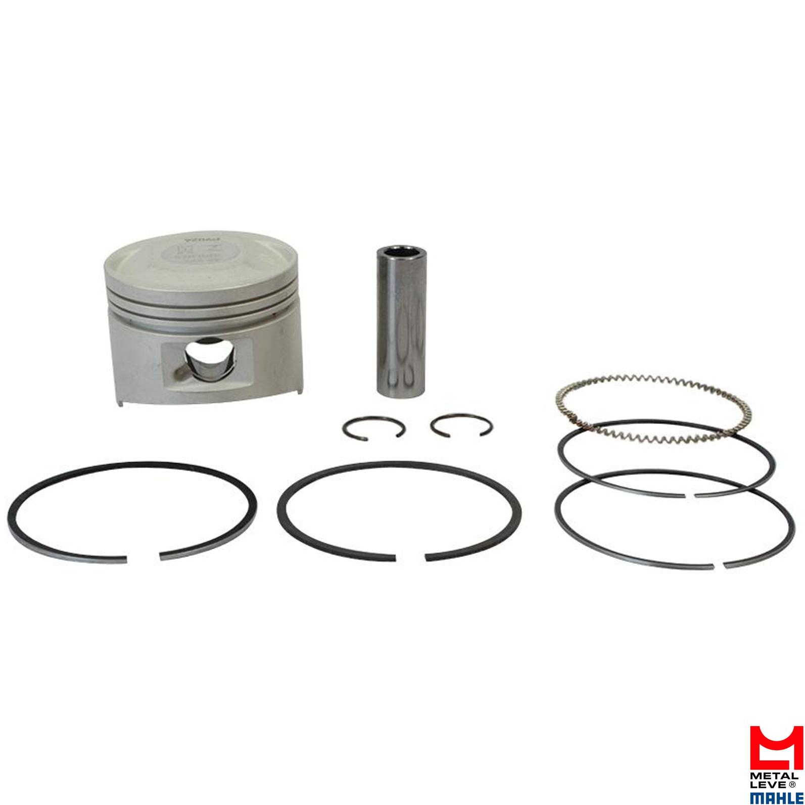 Pistão com Anéis STD para Honda Lead 110 - Mahle Metal Leve - P&A9824 STD
