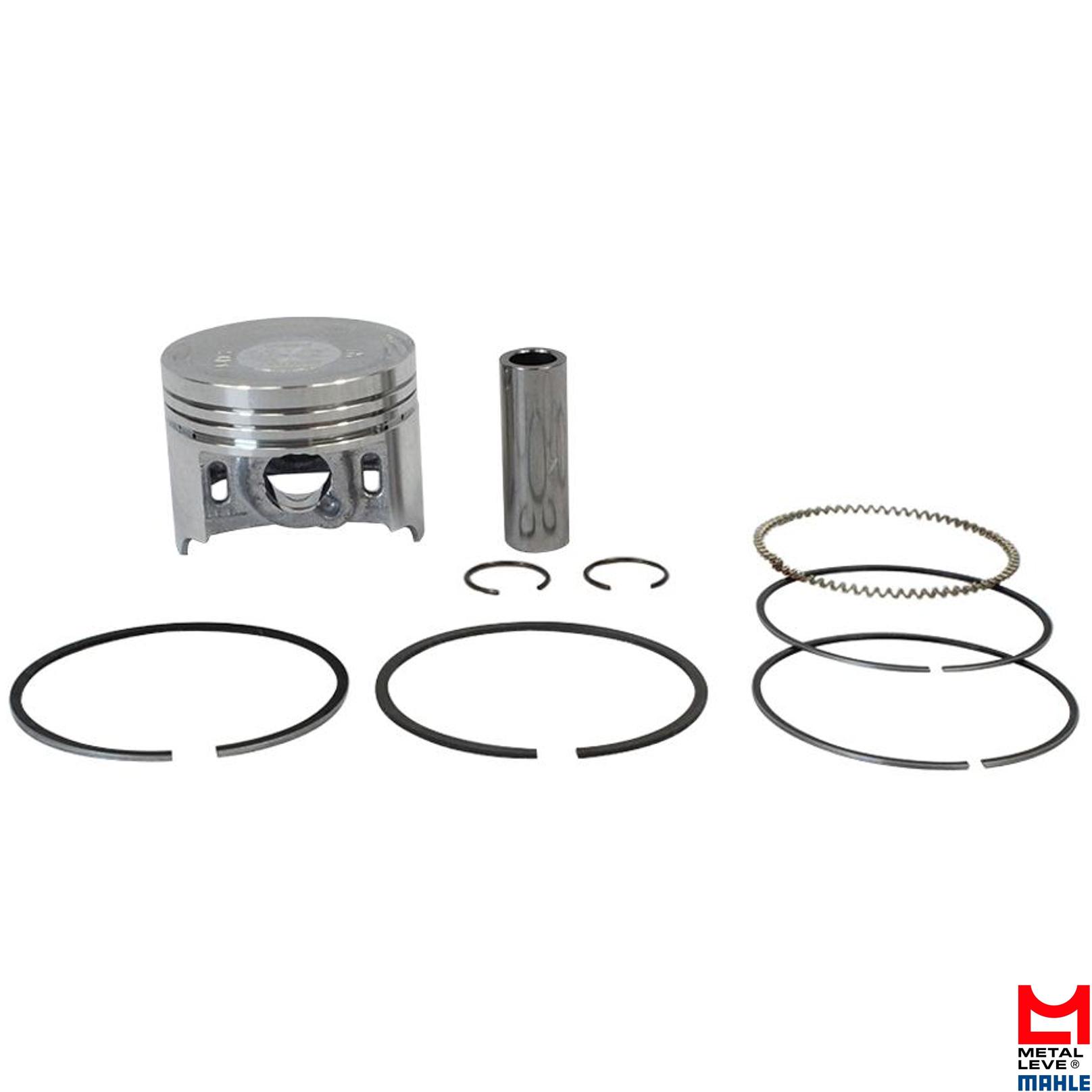 Pistão com Anéis STD para Honda Biz 110 e Pop 110 - Mahle Metal Leve - P&A9855 STD