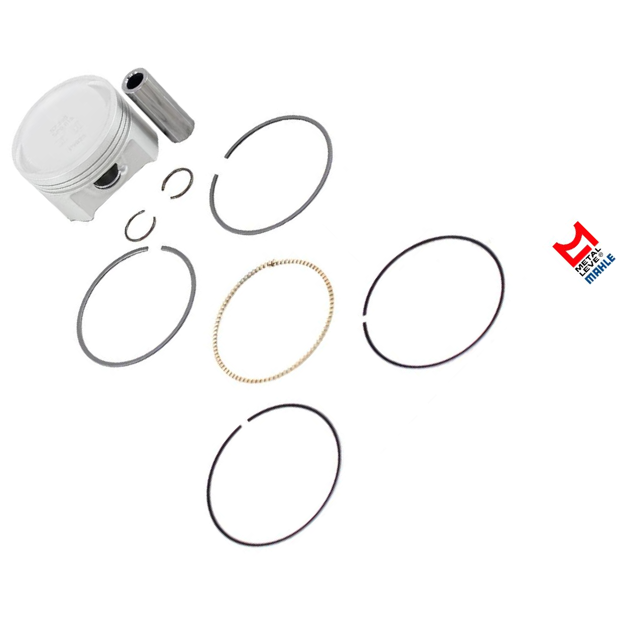 Pistão com Anéis STD para Honda CG 160 e NXR 160 BROS - Mahle Metal Leve - P&A9825 STD