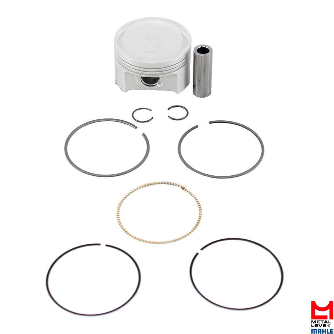 Pistão com Anéis STD para Honda CG 160 e NXR 160 BROS - Mahle Metal Leve - P&A9825 STD