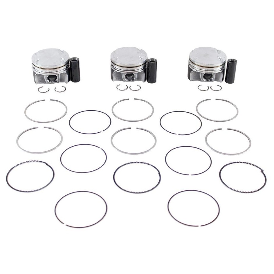 Jogo com 3 Pistões com Anéis STD para Volkswagen Cross Up! e Up! - Mahle Metal Leve - P&A9762 STD