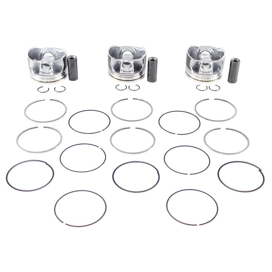 Jogo com 3 Pistões com Anéis STD para Volkswagen Cross Up! e Up! - Mahle Metal Leve - P&A9762 STD