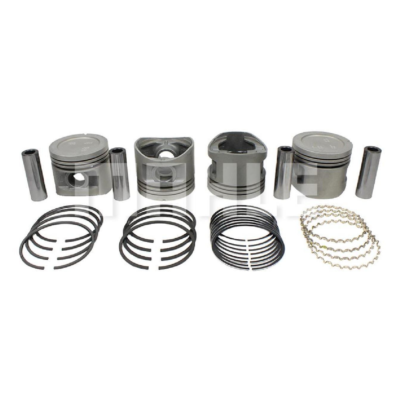 Jogo com 4 Pistões com Anéis STD para Chevrolet Chevette e Chevette Hatch - Mahle Metal Leve - P&A1147 STD